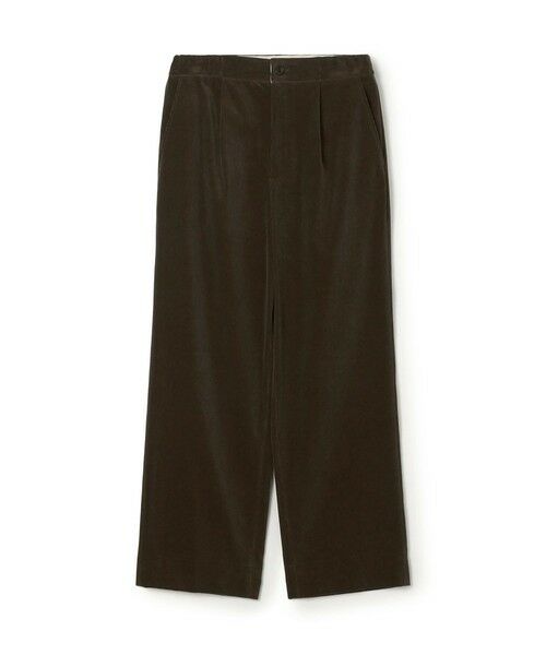 TOMORROWLAND / トゥモローランド その他パンツ | コットンコーデュロイ タックストレートパンツ(49 ダークブラウン)