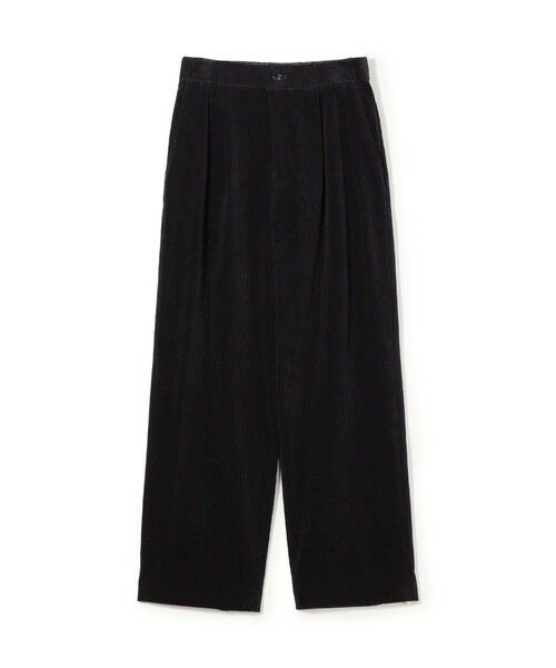 TOMORROWLAND/トゥモローランド コットンコーデュロイ タックストレートパンツ 69 ネイビー 36(9号) TOMORROWLAND/トゥモローランド コットンコーデュロイ タックストレートパンツ 69 ネイビー 36(9号)