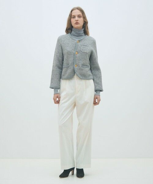 TOMORROWLAND / トゥモローランド その他パンツ | コットンコーデュロイ タックストレートパンツ | 詳細1