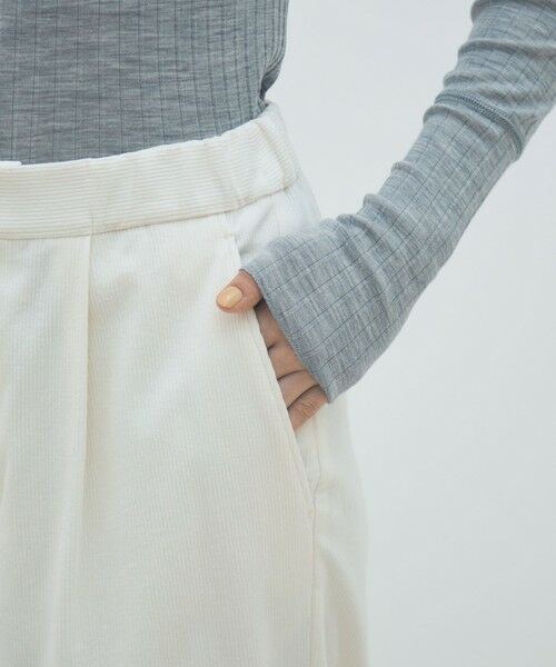 TOMORROWLAND / トゥモローランド その他パンツ | コットンコーデュロイ タックストレートパンツ | 詳細7