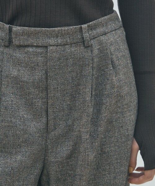 TOMORROWLAND / トゥモローランド スラックス・ドレスパンツ | シルクネップツイード タックテーパードパンツ | 詳細5