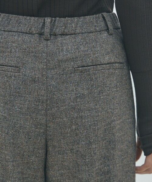 TOMORROWLAND / トゥモローランド スラックス・ドレスパンツ | シルクネップツイード タックテーパードパンツ | 詳細6