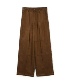 TOMORROWLAND / トゥモローランド その他パンツ | レーヨンナイロンカルゼ タックワイドパンツ