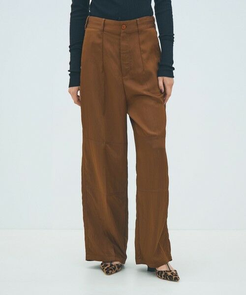 TOMORROWLAND / トゥモローランド その他パンツ | レーヨンナイロンカルゼ タックワイドパンツ | 詳細2