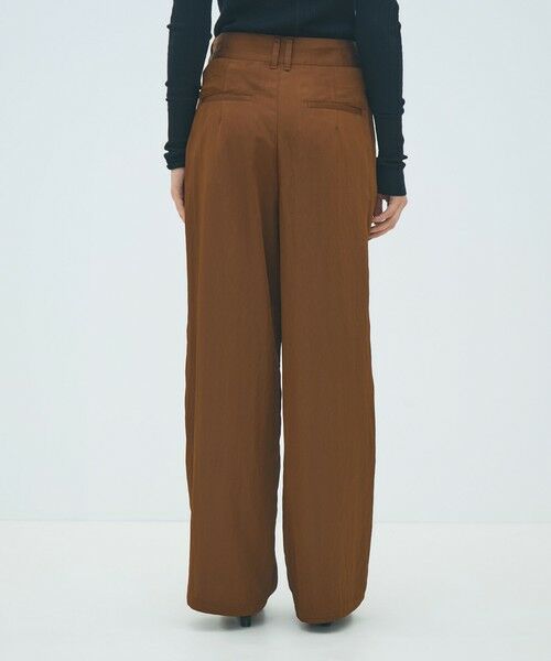 TOMORROWLAND / トゥモローランド その他パンツ | レーヨンナイロンカルゼ タックワイドパンツ | 詳細4