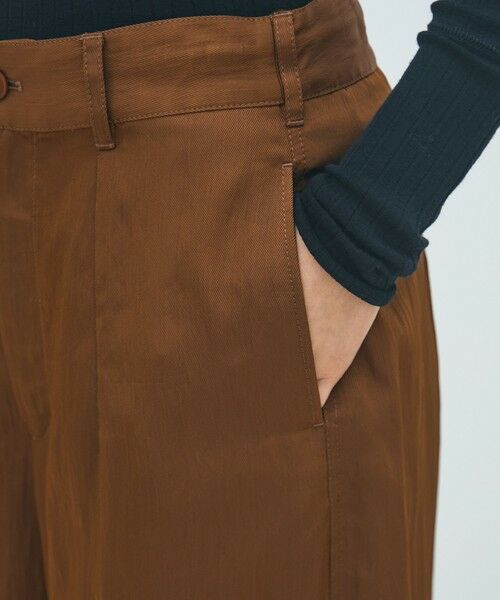 TOMORROWLAND / トゥモローランド その他パンツ | レーヨンナイロンカルゼ タックワイドパンツ | 詳細7