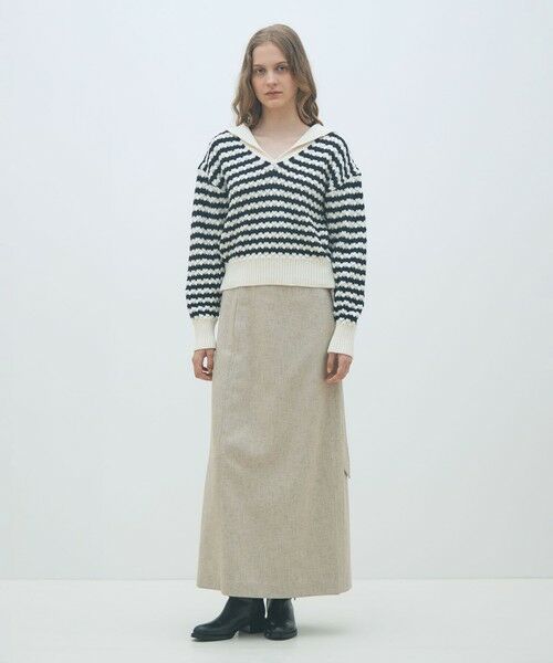 TOMORROWLAND / トゥモローランド ロング・マキシ丈スカート | ネップツイード マキシスカート | 詳細1