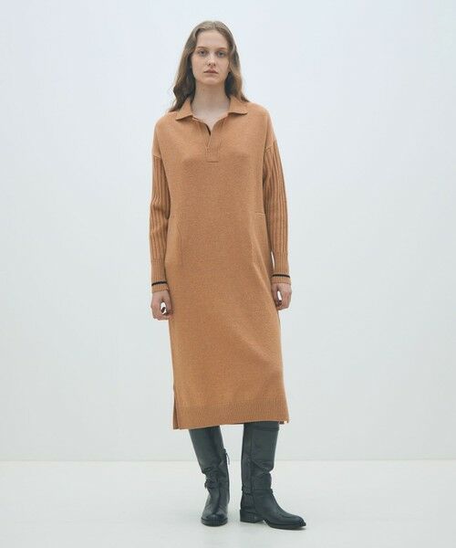 TOMORROWLAND / トゥモローランド ミニ丈・ひざ丈ワンピース | NZ LAMBS スキッパーワンピース | 詳細1