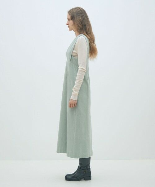 TOMORROWLAND / トゥモローランド ロング・マキシ丈ワンピース | コットンコーデュロイ ジャンパースカート | 詳細2