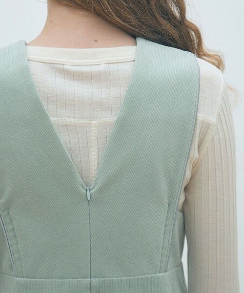 TOMORROWLAND / トゥモローランド ロング・マキシ丈ワンピース | コットンコーデュロイ ジャンパースカート | 詳細5