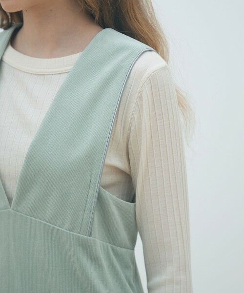 TOMORROWLAND / トゥモローランド ロング・マキシ丈ワンピース | コットンコーデュロイ ジャンパースカート | 詳細6