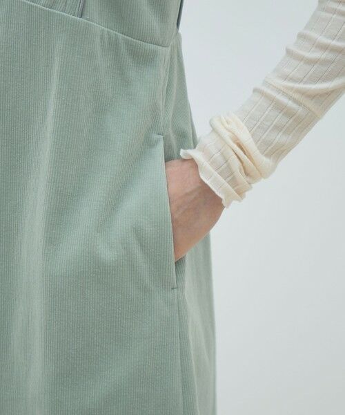 TOMORROWLAND / トゥモローランド ロング・マキシ丈ワンピース | コットンコーデュロイ ジャンパースカート | 詳細7