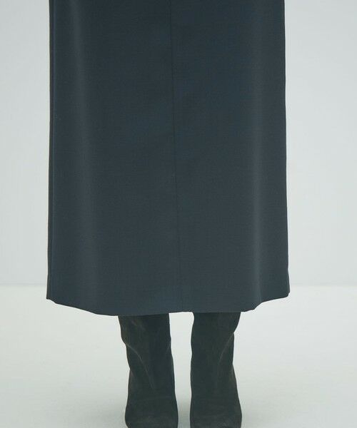 TOMORROWLAND / トゥモローランド ロング・マキシ丈ワンピース | ウールブレンドジョーゼット Iラインワンピース | 詳細8