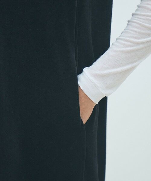 TOMORROWLAND / トゥモローランド ロング・マキシ丈ワンピース | コットンポリエステルベロア Vネックワンピース | 詳細6