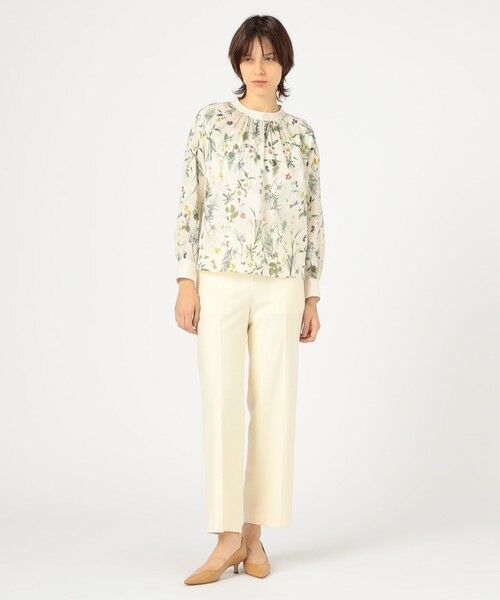 TOMORROWLAND / トゥモローランド シャツ・ブラウス（半袖以外） | インセクトパフュームプリント ネックギャザーブラウス | 詳細1