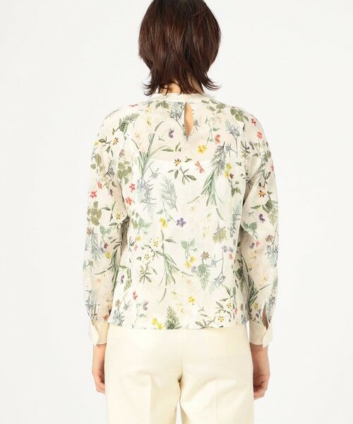 TOMORROWLAND / トゥモローランド シャツ・ブラウス（半袖以外） | インセクトパフュームプリント ネックギャザーブラウス | 詳細4
