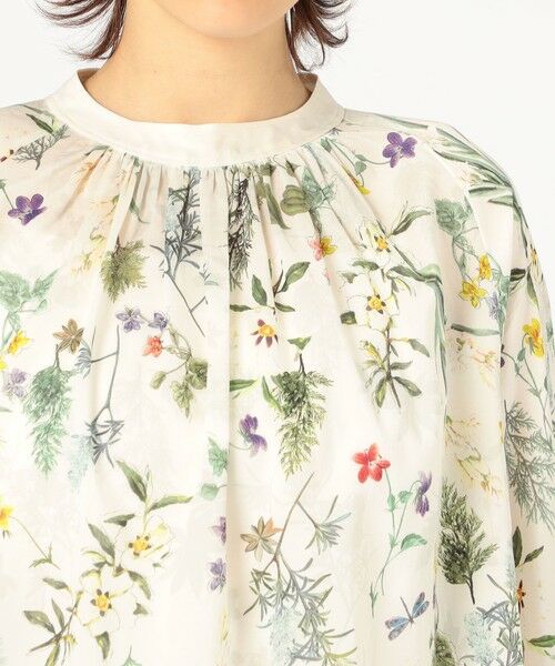 TOMORROWLAND / トゥモローランド シャツ・ブラウス（半袖以外） | インセクトパフュームプリント ネックギャザーブラウス | 詳細5