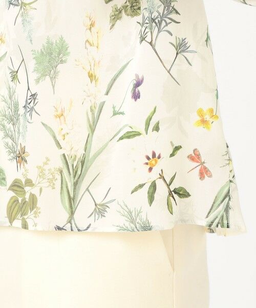 TOMORROWLAND / トゥモローランド シャツ・ブラウス（半袖以外） | インセクトパフュームプリント ネックギャザーブラウス | 詳細8