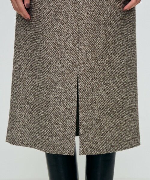 TOMORROWLAND / トゥモローランド ミニ・ひざ丈スカート | スライバーダイヤゴナル フロントスリットスカート | 詳細10