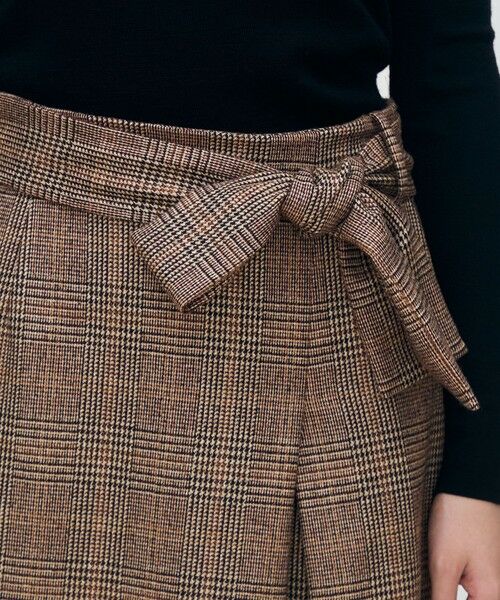 TOMORROWLAND / トゥモローランド ミニ・ひざ丈スカート | シックバーガンディー アシンメトリータックスカート | 詳細5