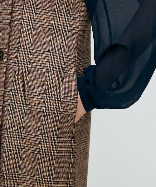 TOMORROWLAND / トゥモローランド ミニ丈・ひざ丈ワンピース | シックバーガンディー ジレワンピース | 詳細6