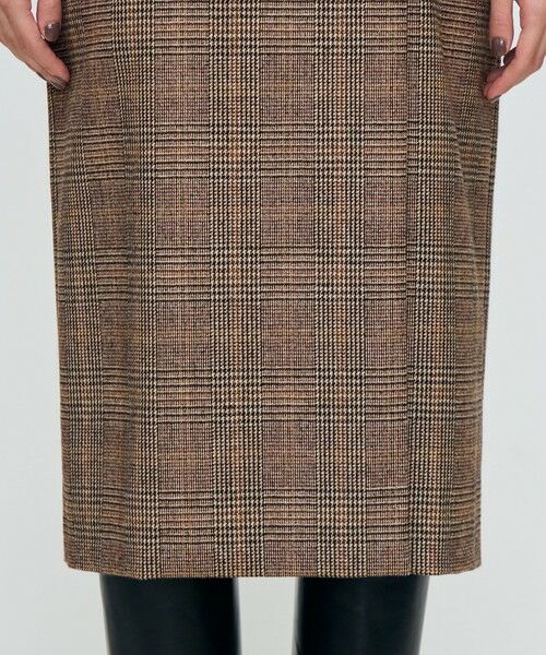 TOMORROWLAND / トゥモローランド ミニ丈・ひざ丈ワンピース | シックバーガンディー ジレワンピース | 詳細7