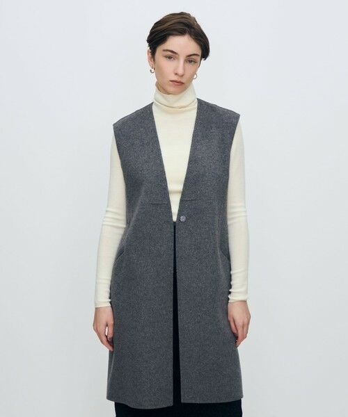 TOMORROWLAND / トゥモローランド ベスト | スーパーダブルフェイス Vカラージレ | 詳細2