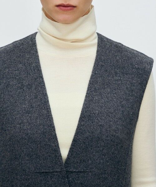 TOMORROWLAND / トゥモローランド ベスト | スーパーダブルフェイス Vカラージレ | 詳細6