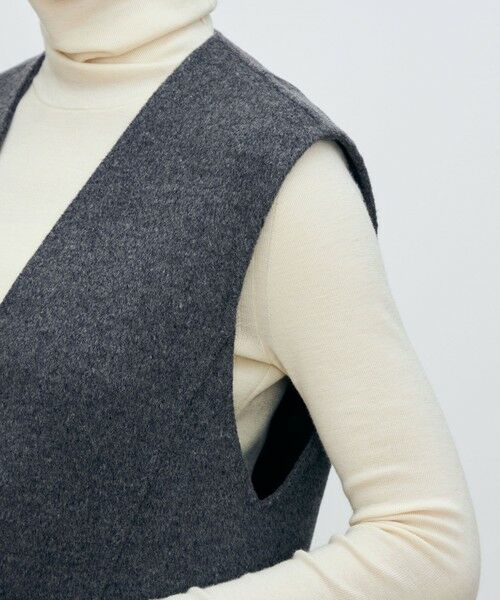 TOMORROWLAND / トゥモローランド ベスト | スーパーダブルフェイス Vカラージレ | 詳細7