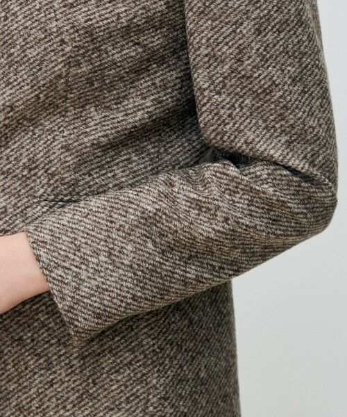 TOMORROWLAND / トゥモローランド ノーカラージャケット | スライバーダイヤゴナル キザミカラージャケット | 詳細7