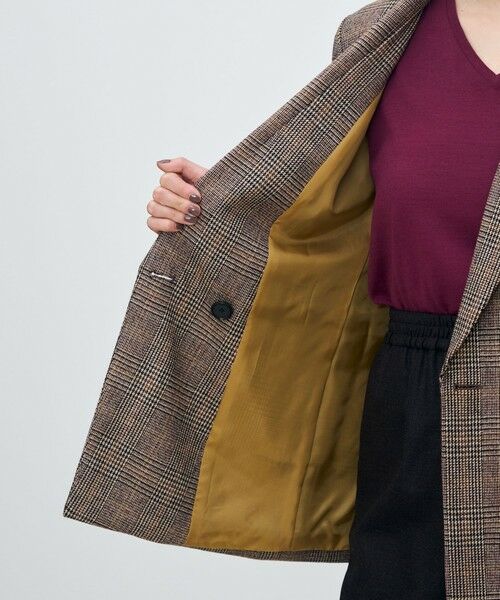 TOMORROWLAND / トゥモローランド テーラードジャケット | シックバーガンディー ダブルブレストジャケット | 詳細5