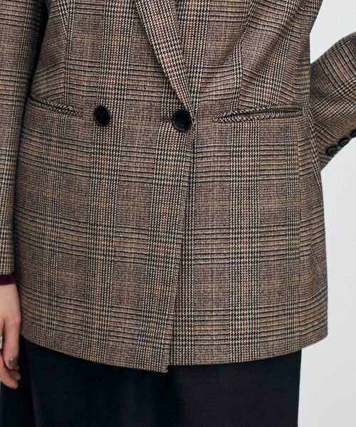 TOMORROWLAND / トゥモローランド テーラードジャケット | シックバーガンディー ダブルブレストジャケット | 詳細9