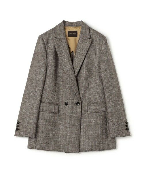 TOMORROWLAND / トゥモローランド テーラードジャケット | SILK AIR ERICA ダブルブレストジャケット(46 ブラウン系)