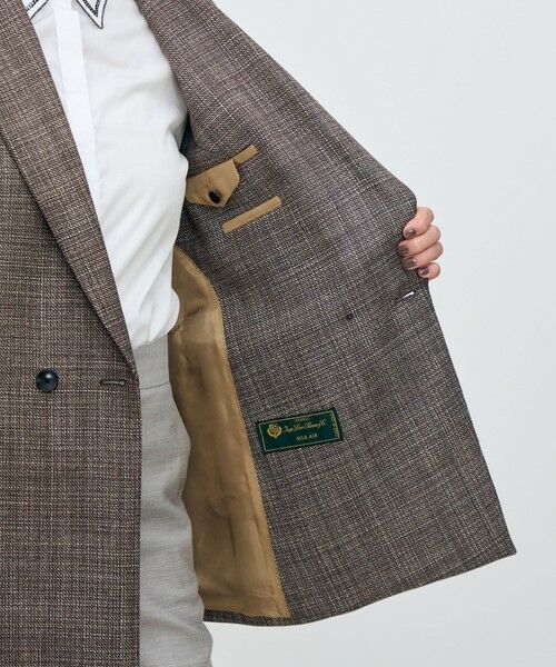 TOMORROWLAND / トゥモローランド テーラードジャケット | SILK AIR ERICA ダブルブレストジャケット | 詳細5