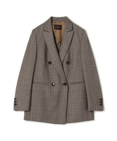 TOMORROWLAND / トゥモローランド テーラードジャケット | ZELANDER GLEN CHECK ダブルブレストジャケット