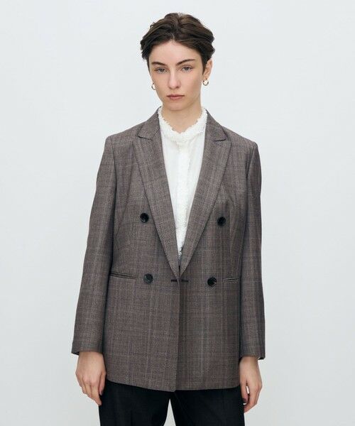TOMORROWLAND / トゥモローランド テーラードジャケット | ZELANDER GLEN CHECK ダブルブレストジャケット | 詳細2