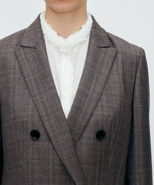 TOMORROWLAND / トゥモローランド テーラードジャケット | ZELANDER GLEN CHECK ダブルブレストジャケット | 詳細6