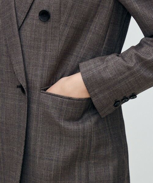 TOMORROWLAND / トゥモローランド テーラードジャケット | ZELANDER GLEN CHECK ダブルブレストジャケット | 詳細8