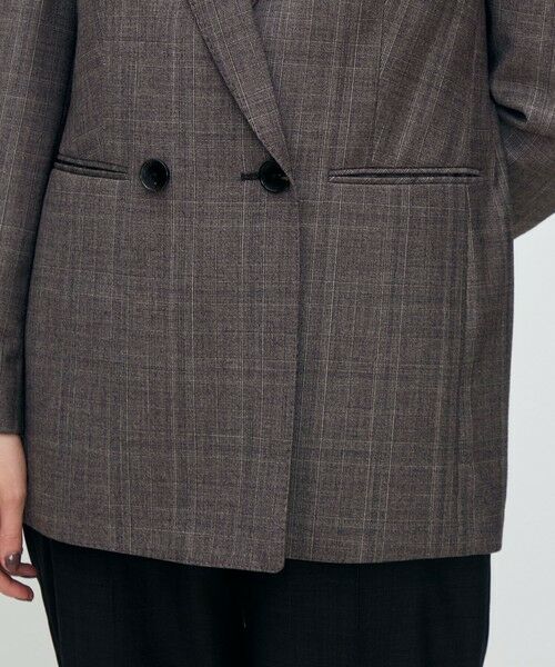 TOMORROWLAND / トゥモローランド テーラードジャケット | ZELANDER GLEN CHECK ダブルブレストジャケット | 詳細9