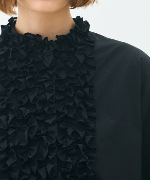 TOMORROWLAND / トゥモローランド シャツ・ブラウス（半袖以外） | ブラックコンビネーション ラッフルブラウス | 詳細5