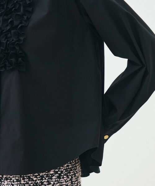 TOMORROWLAND / トゥモローランド シャツ・ブラウス（半袖以外） | ブラックコンビネーション ラッフルブラウス | 詳細7