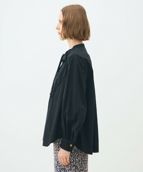 TOMORROWLAND / トゥモローランド シャツ・ブラウス（半袖以外） | ブラックコンビネーション ボウタイブラウス | 詳細3