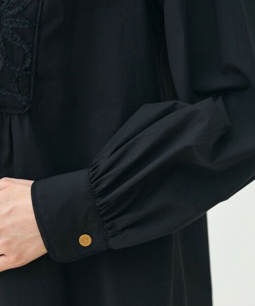 TOMORROWLAND / トゥモローランド シャツ・ブラウス（半袖以外） | ブラックコンビネーション ボウタイブラウス | 詳細6