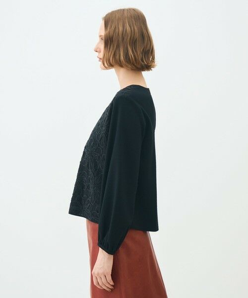 TOMORROWLAND / トゥモローランド シャツ・ブラウス（半袖以外） | ブラックコンビネーション カットソーコンビプルオーバー | 詳細3