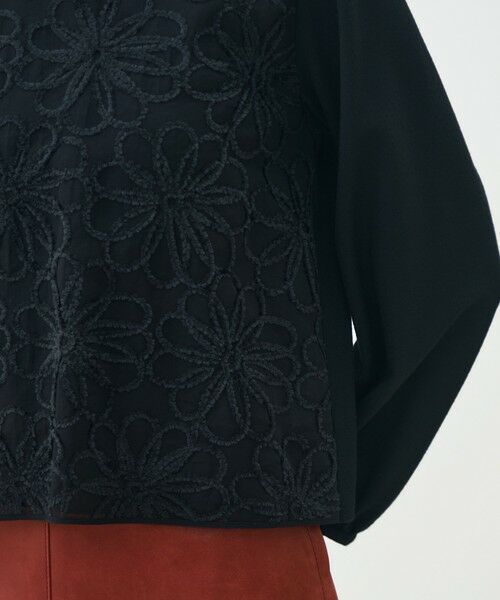 TOMORROWLAND / トゥモローランド シャツ・ブラウス（半袖以外） | ブラックコンビネーション カットソーコンビプルオーバー | 詳細8