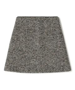 TOMORROWLAND / トゥモローランド ミニ・ひざ丈スカート | カラーネップホームスパン トラペーズミニスカート