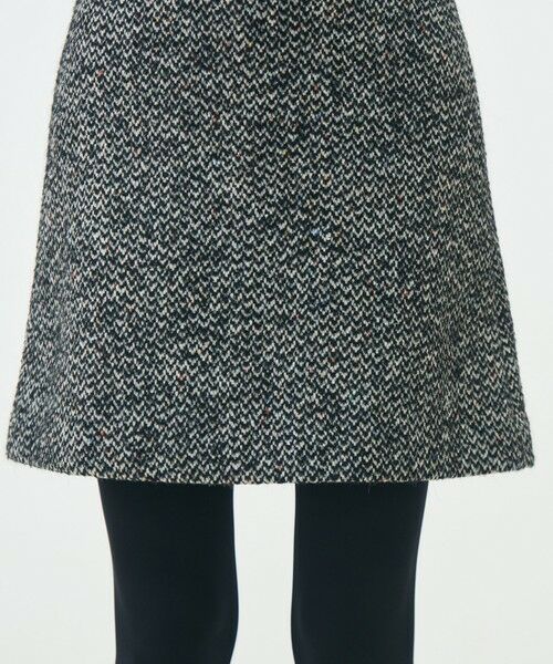 TOMORROWLAND / トゥモローランド ミニ・ひざ丈スカート | カラーネップホームスパン トラペーズミニスカート | 詳細7