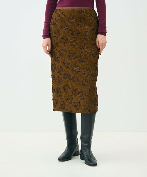 TOMORROWLAND / トゥモローランド ミニ・ひざ丈スカート | フローラビーストレッチ タイトストレートスカート | 詳細2