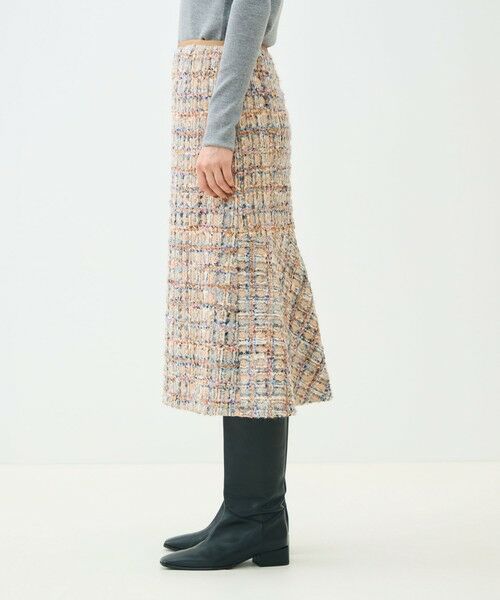 TOMORROWLAND / トゥモローランド ミニ・ひざ丈スカート | ファンシーヘリンボーン マーメイドスカート | 詳細3