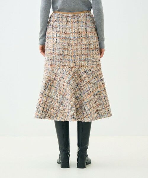 TOMORROWLAND / トゥモローランド ミニ・ひざ丈スカート | ファンシーヘリンボーン マーメイドスカート | 詳細4